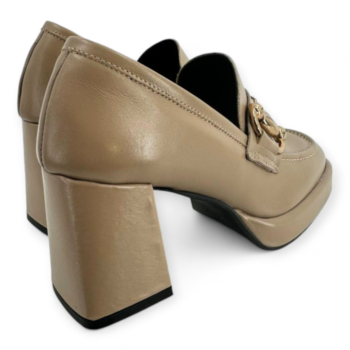 MOCASSINO CON TACCO IN PELLE MILU' MILANO