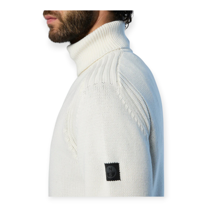 MAGLIONE DOLCEVITA A COSTE NORTH SAILS