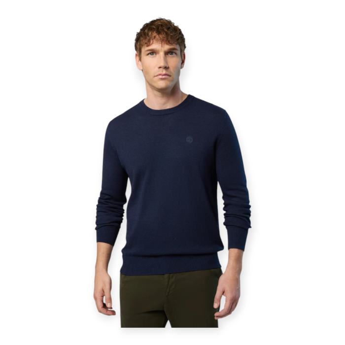 MAGLIONE GIROCOLLO UOMO LANA E COTONE NORTH SAILS 2