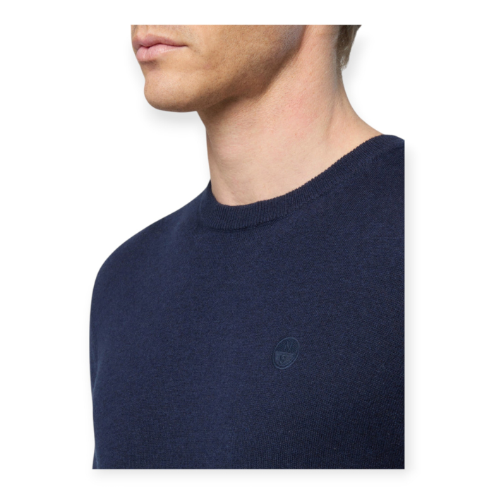 MAGLIONE GIROCOLLO UOMO LANA E COTONE NORTH SAILS