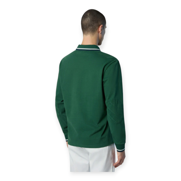 POLO UOMO A MANICHE LUNGHE CON PATCH NORTH SAILS