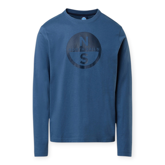 T-SHIRT A MANICHE LUNGHE E MAXI LOGO NORTH SAILS