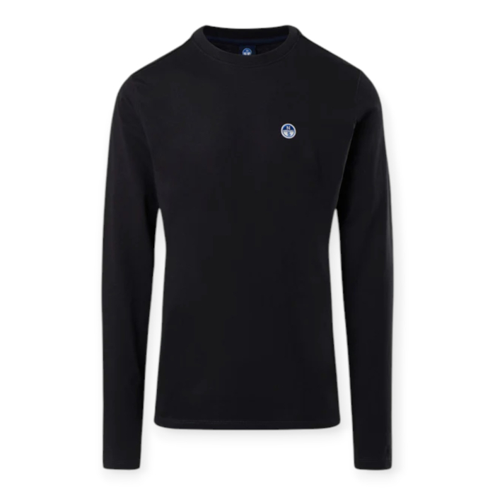 T-SHIRT UOMO MANICHE LUNGHE CON PATCH LOGO NORTH SAILS