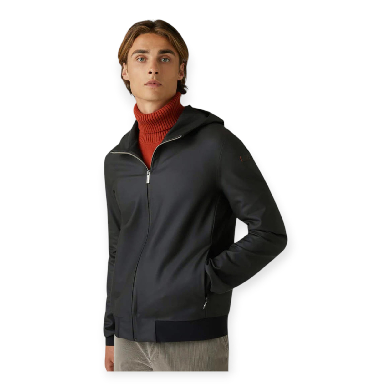 GIUBBINO RRD UOMO FLEECE RUBBER HOOD