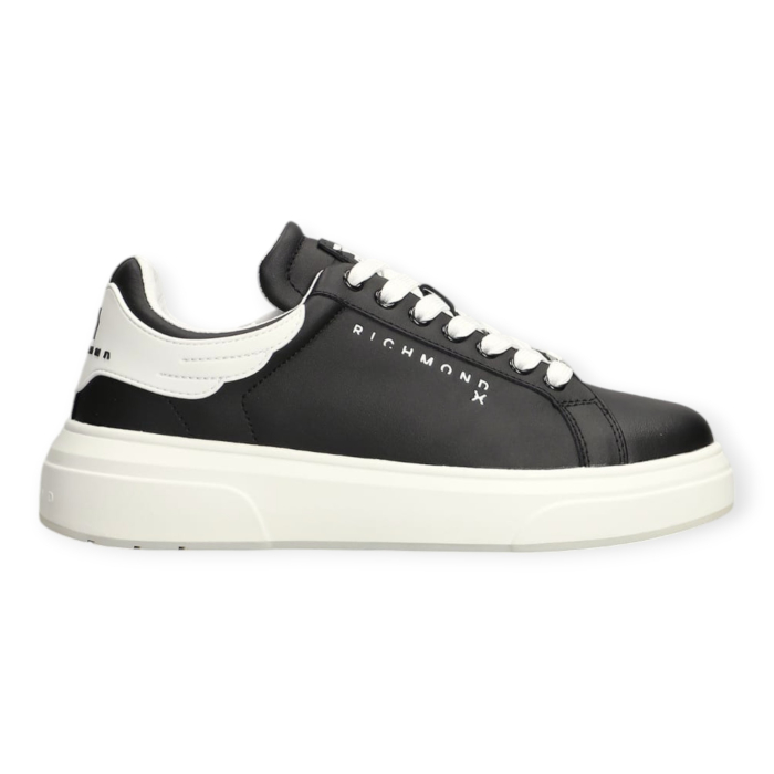 JOHN RICHMOND SNEAKERS UOMO NERO IN PELLE