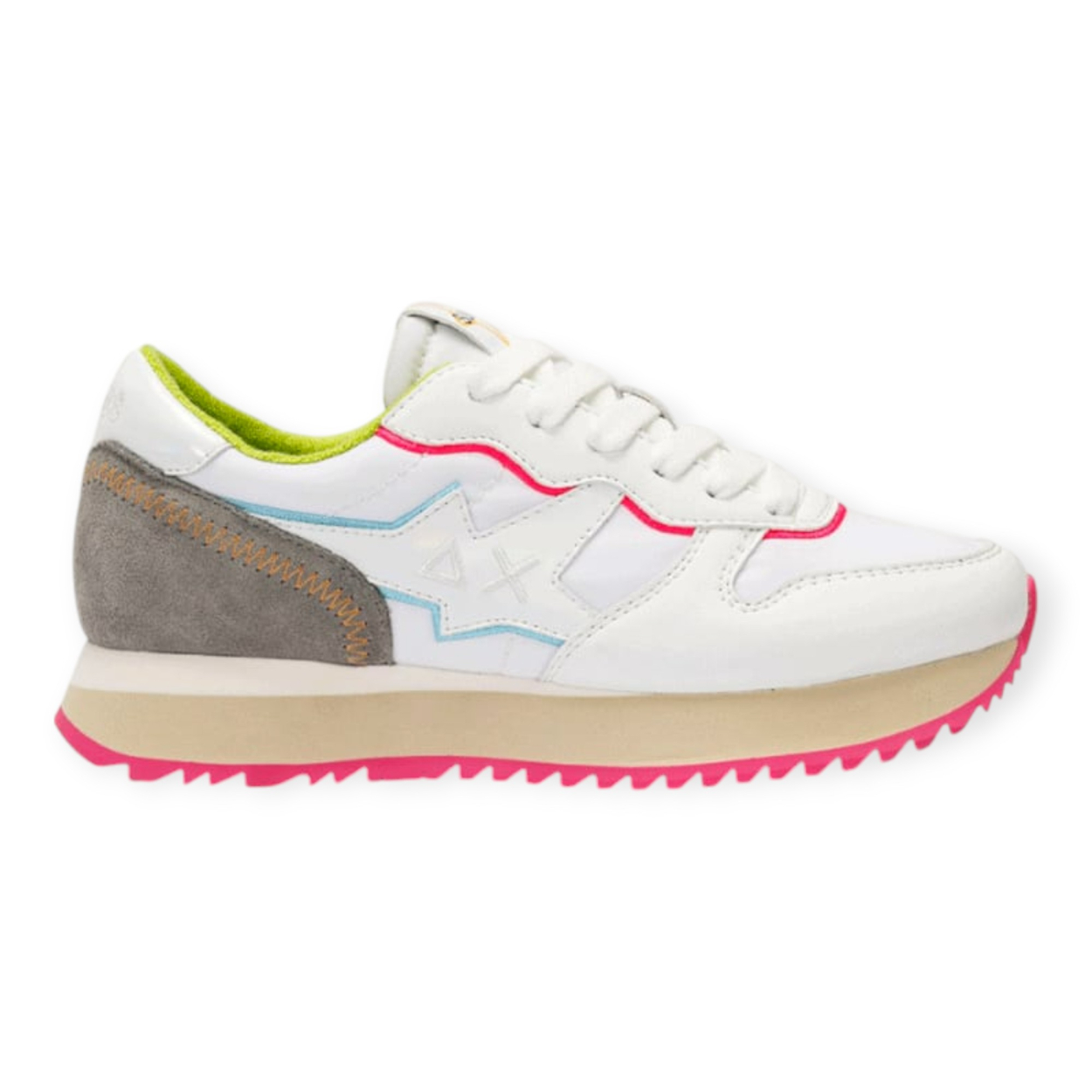 SUN 68 STARGIRL FLUO DETAILS SNEAKERS...