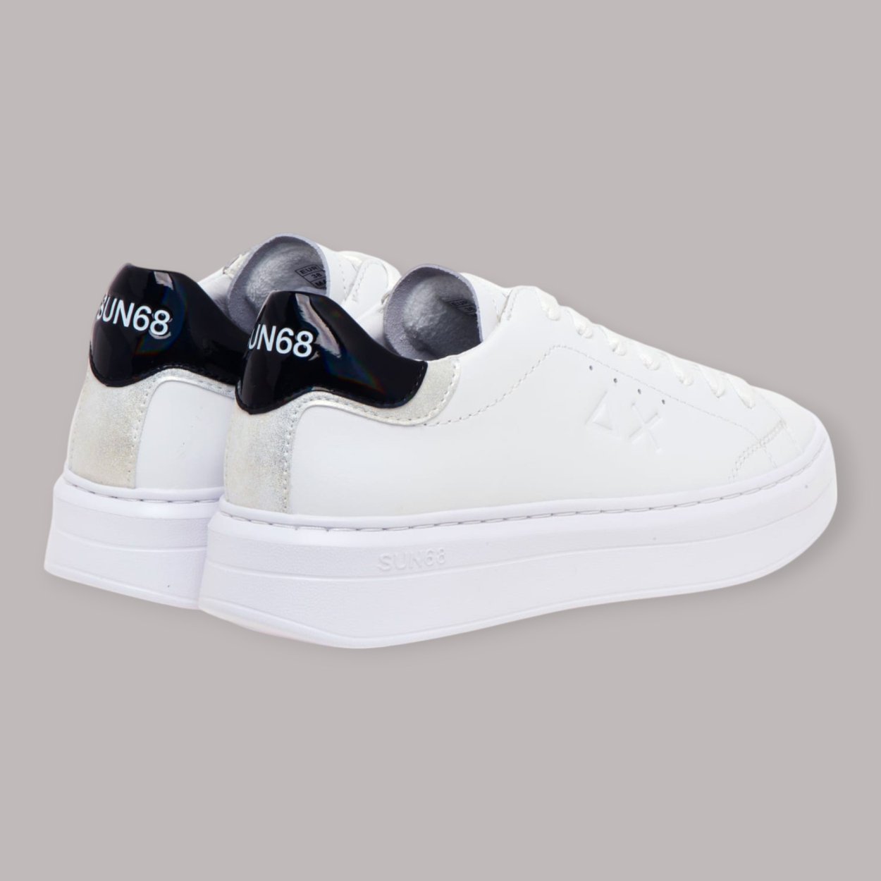 SUN 68 GRACE LEATHER SNEAKERS DONNA... SUN 68 GRACE LEATHER SNEAKERS DONNA...