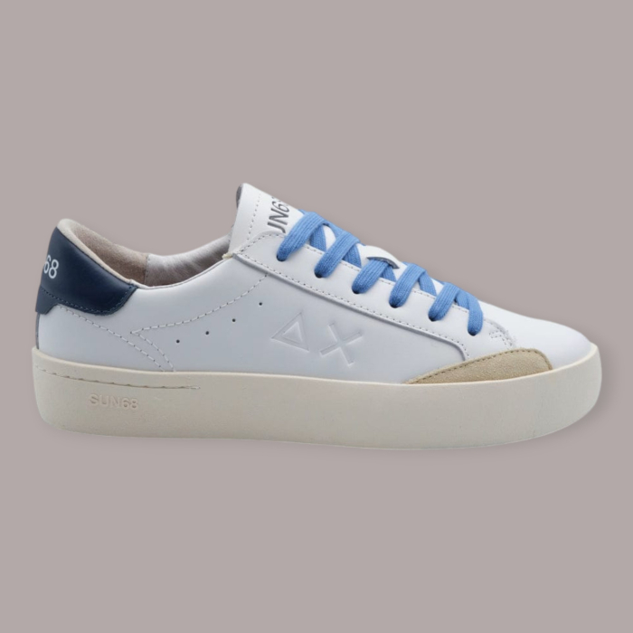 SUN 68 STREET LEATHER SNEAKERS UOMO