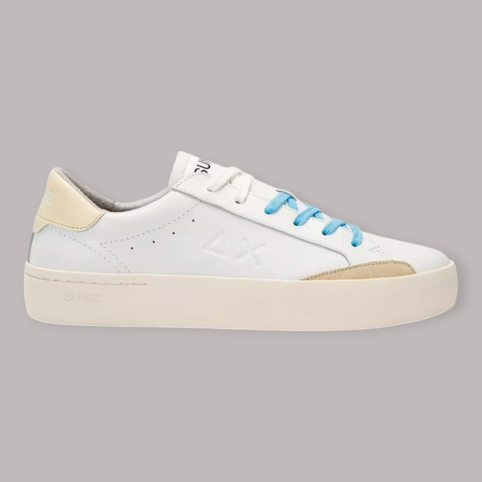 SUN 68 STREET LEATHER SNEAKERS UOMO