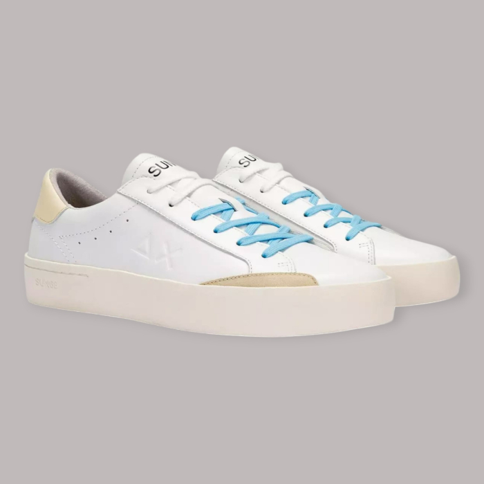 SUN 68 STREET LEATHER SNEAKERS UOMO