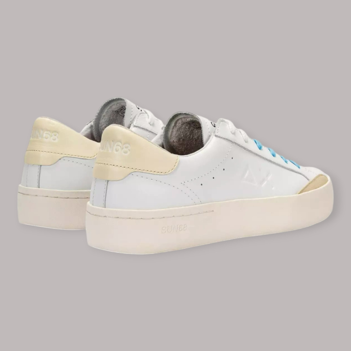 SUN 68 STREET LEATHER SNEAKERS UOMO