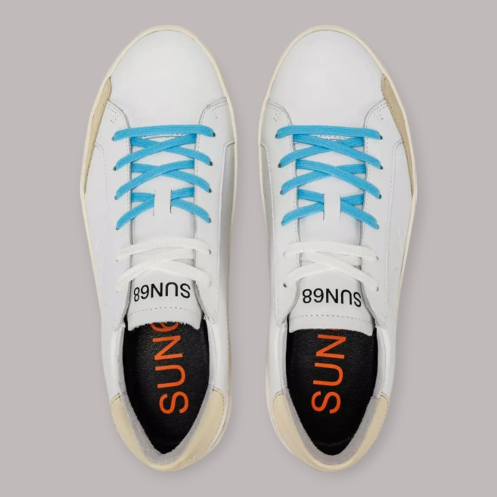 SUN 68 STREET LEATHER SNEAKERS UOMO