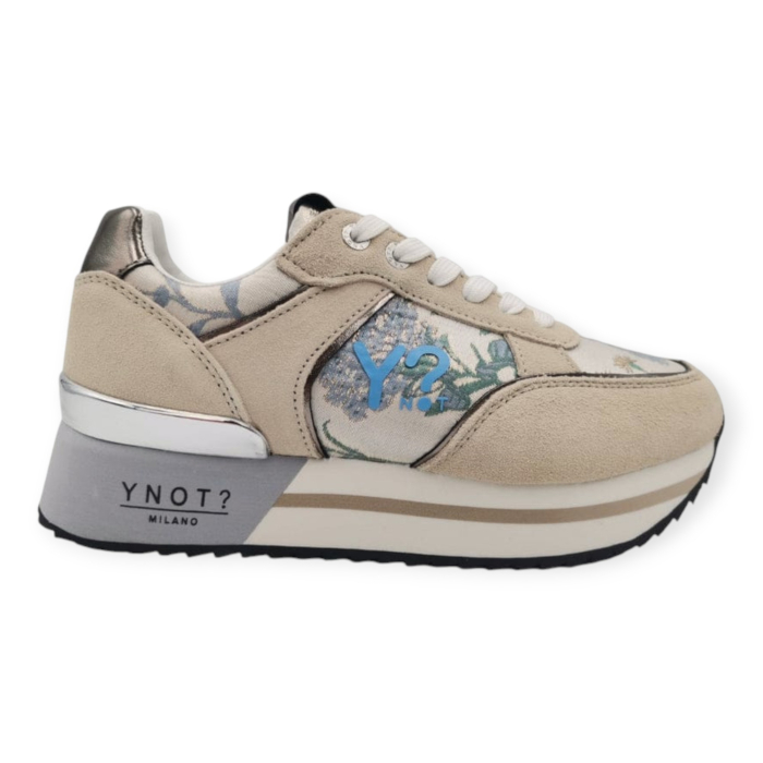 YNOT MILANO SNEAKERS DONNA CAMOSCIO E TESSUTO