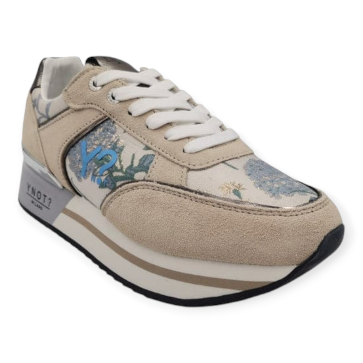 YNOT MILANO SNEAKERS DONNA CAMOSCIO E...