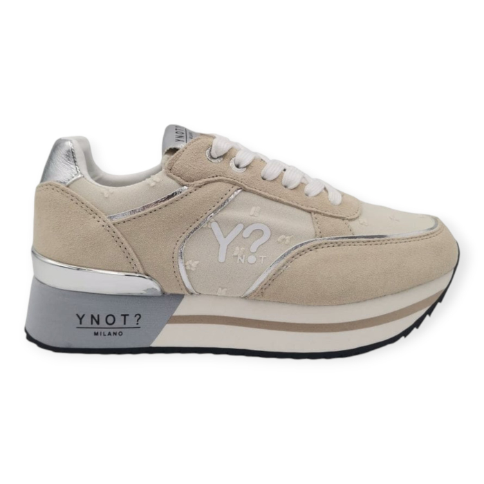YNOT MILANO SNEAKERS DONNA CAMOSCIO E TESSUTO