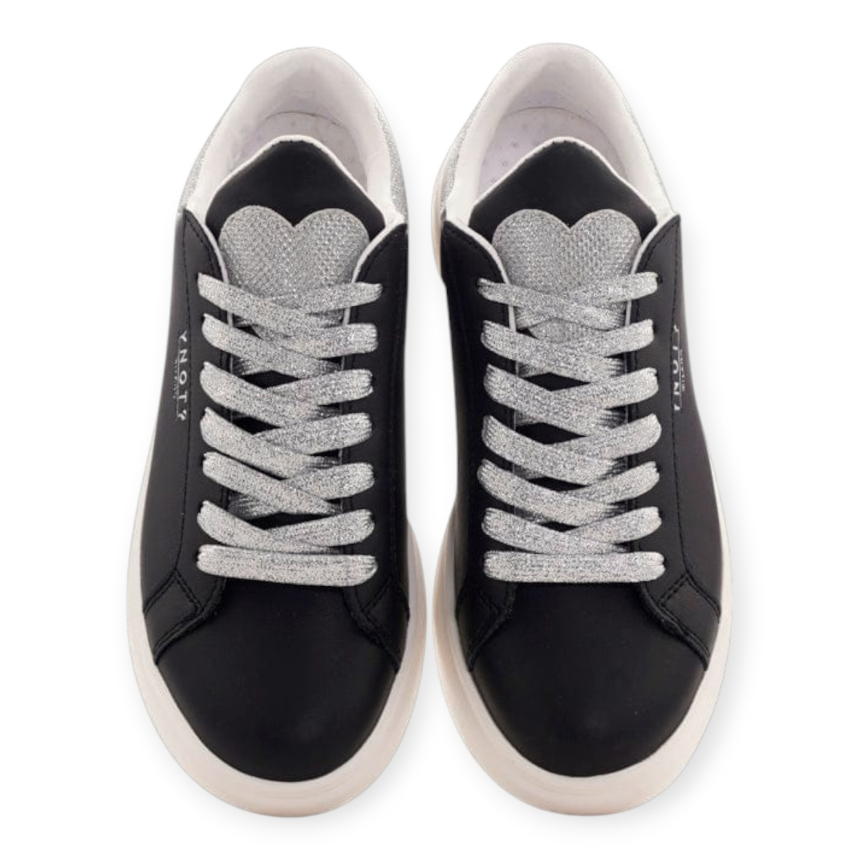YNOT SNEAKERS DONNA NERO CON GLITTER
