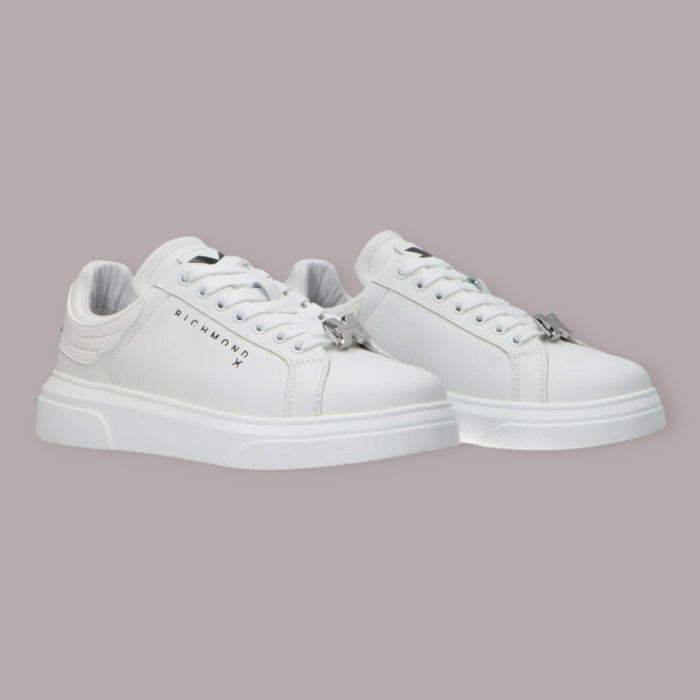 JOHN RICHMOND SNEAKERS DONNA IN PELLE BIANCO