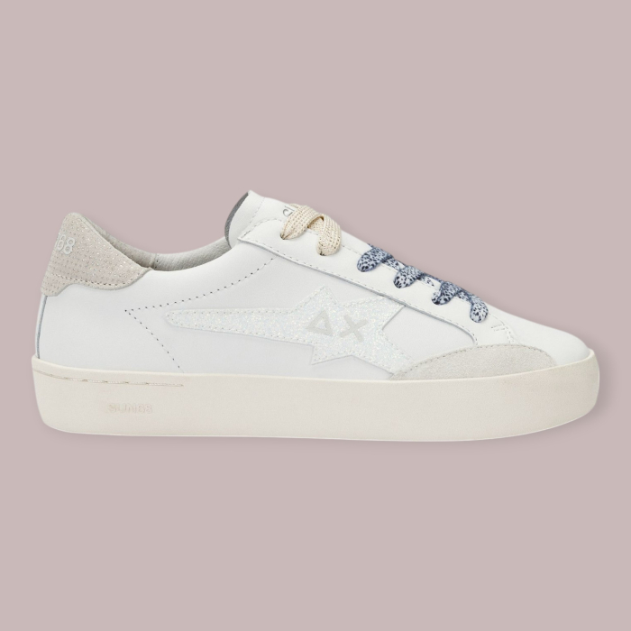 SUN 68 KATY LEATHER SNEAKERS DONNA