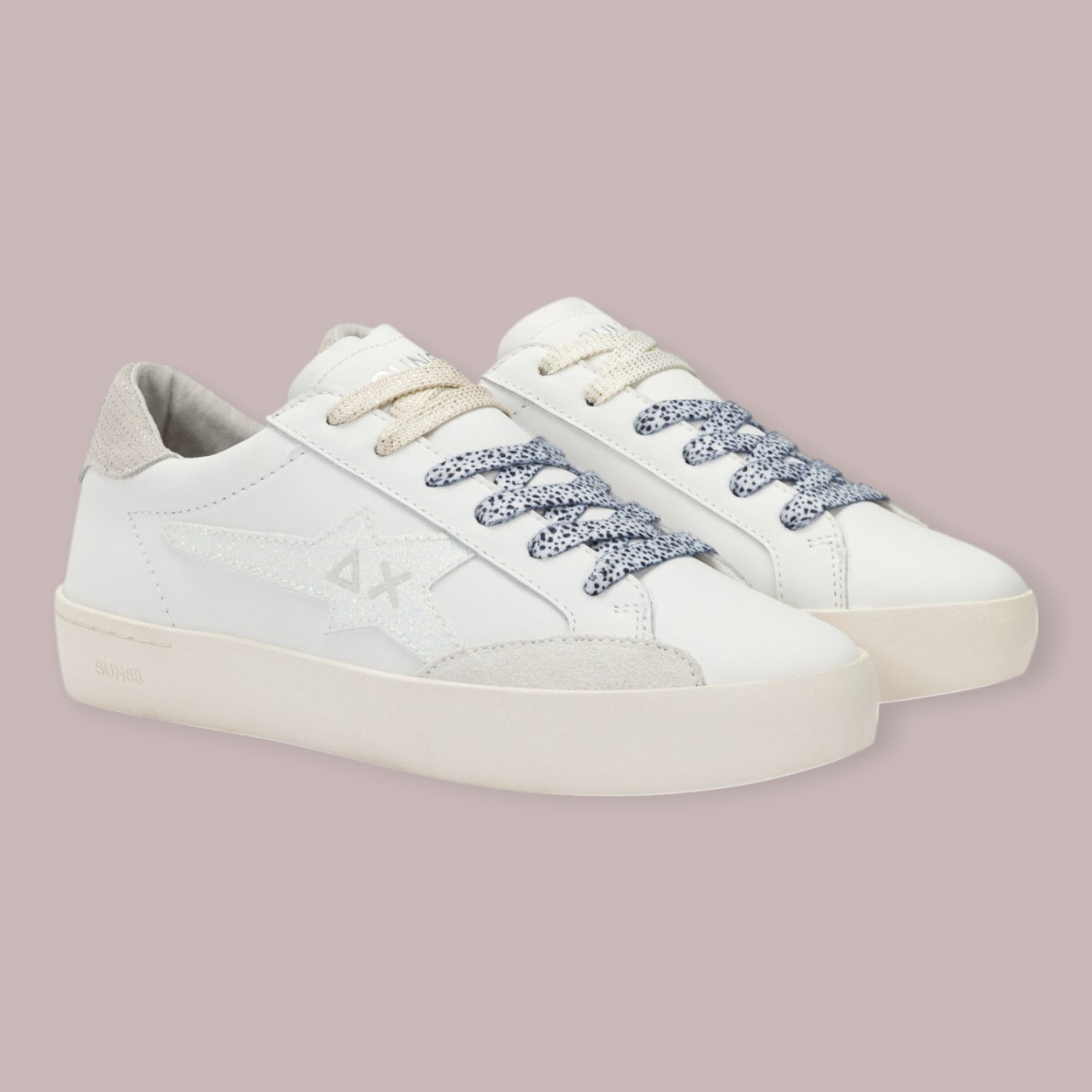 SUN 68 KATY LEATHER SNEAKERS DONNA