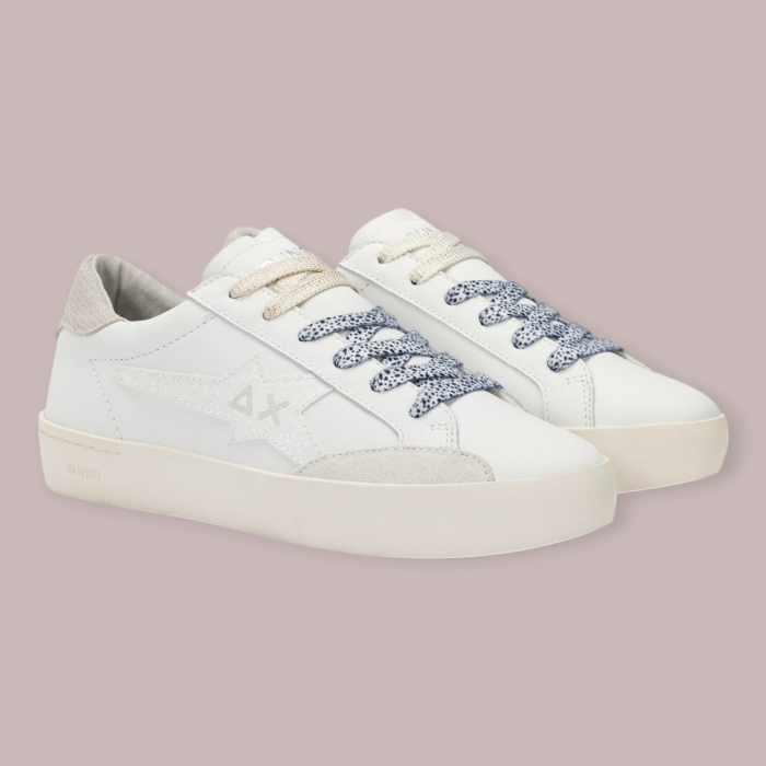 SUN 68 KATY LEATHER SNEAKERS DONNA