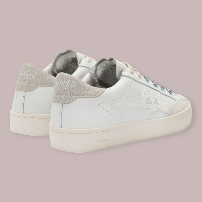 SUN 68 KATY LEATHER SNEAKERS DONNA