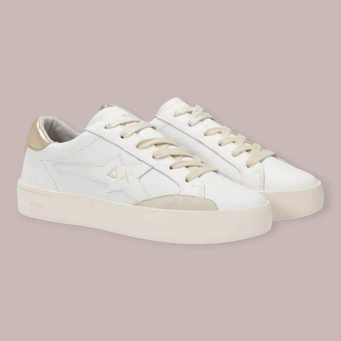 SUN 68 KATY LEATHER SNEAKERS DONNA