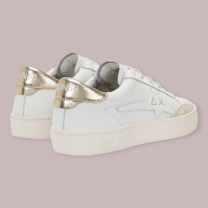 SUN 68 KATY LEATHER SNEAKERS DONNA