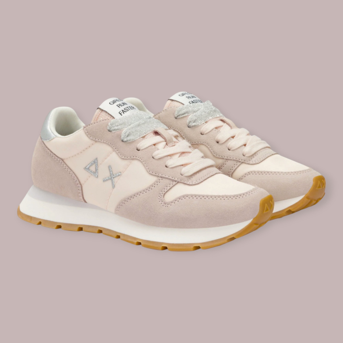 SUN 68 ALLY GOLD SILVER SNEAKERS DONNA