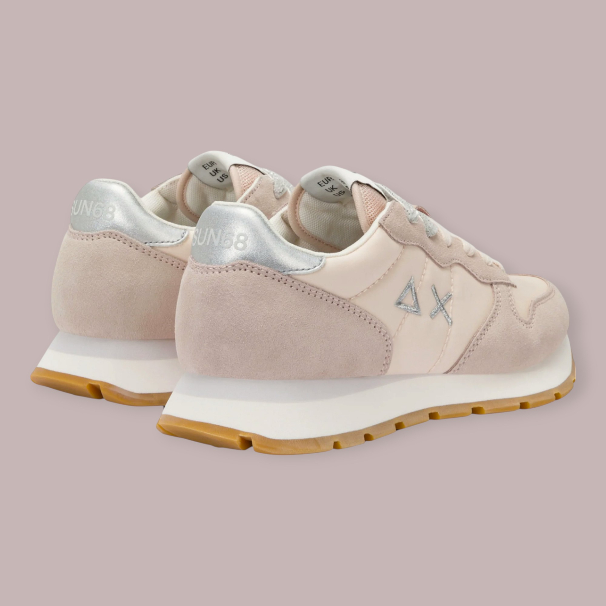 SUN 68 ALLY GOLD SILVER SNEAKERS DONNA SUN 68 ALLY GOLD SILVER SNEAKERS DONNA