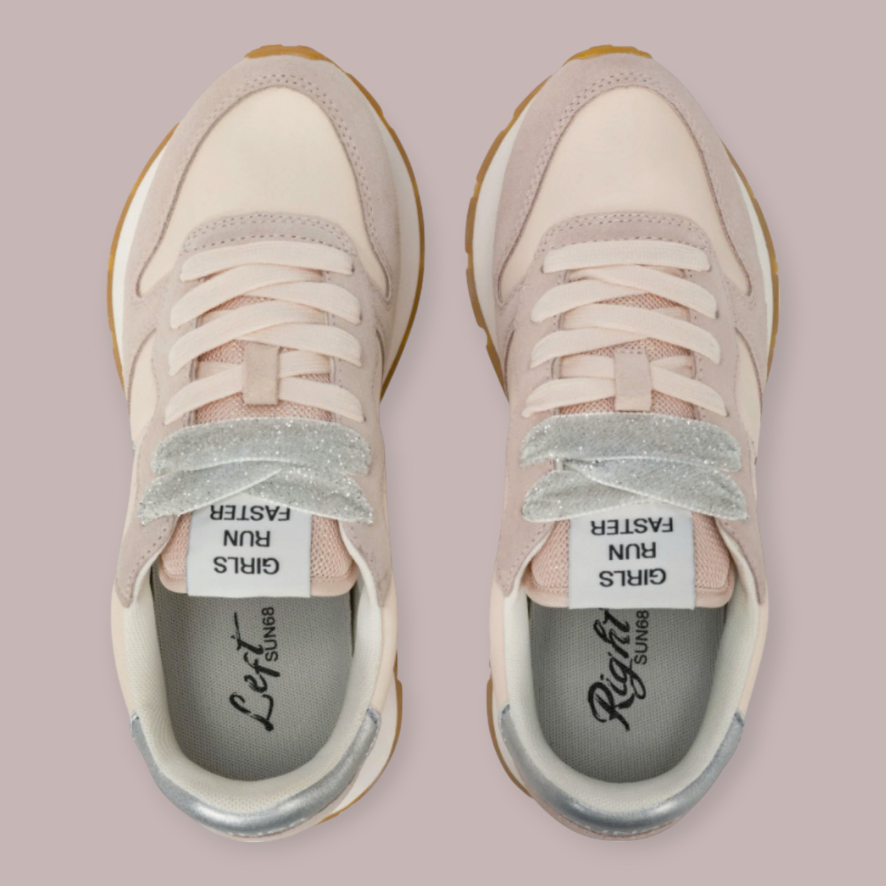 SUN 68 ALLY GOLD SILVER SNEAKERS DONNA SUN 68 ALLY GOLD SILVER SNEAKERS DONNA