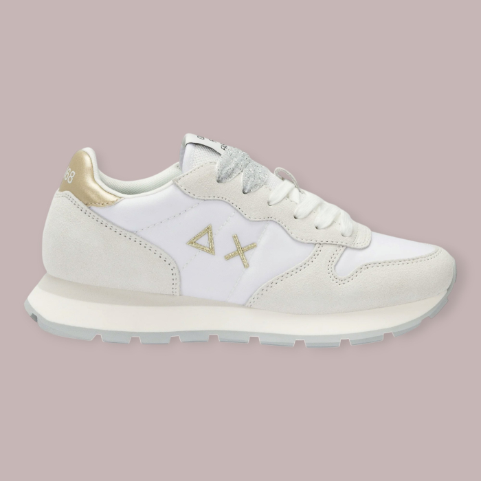 SUN 68 ALLY GOLD SILVER SNEAKERS DONNA
