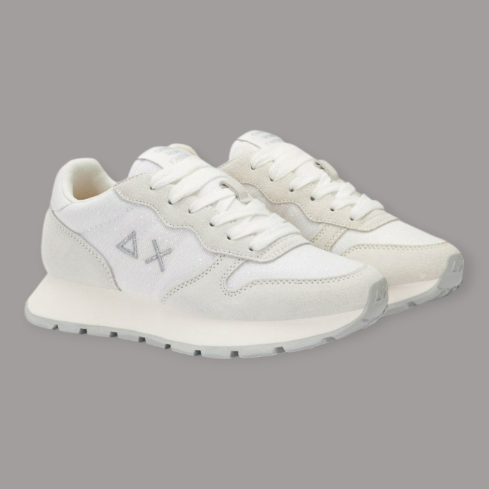 SUN 68 ALLY GLITTER TEXTILE SNEAKERS DONNA