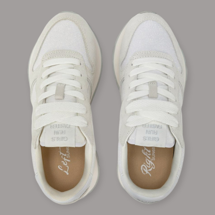 SUN 68 ALLY GLITTER TEXTILE SNEAKERS DONNA