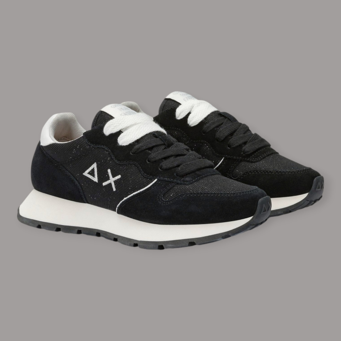 SUN 68 ALLY GLITTER TEXTILE SNEAKERS DONNA