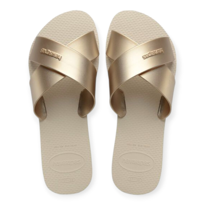 HAVAIANAS AQUA METALLIC CIABATTE DONNA