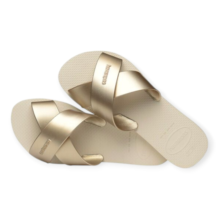 HAVAIANAS AQUA METALLIC CIABATTE DONNA