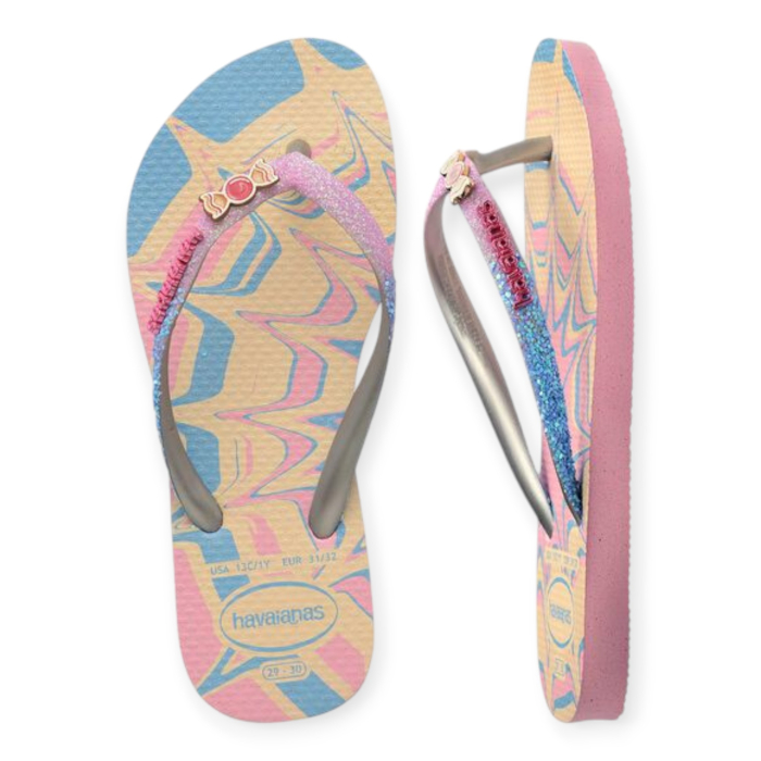 HAVAIANAS KIDS SLIM GLITTER TRENDY INFRADITO BAMBINA 2