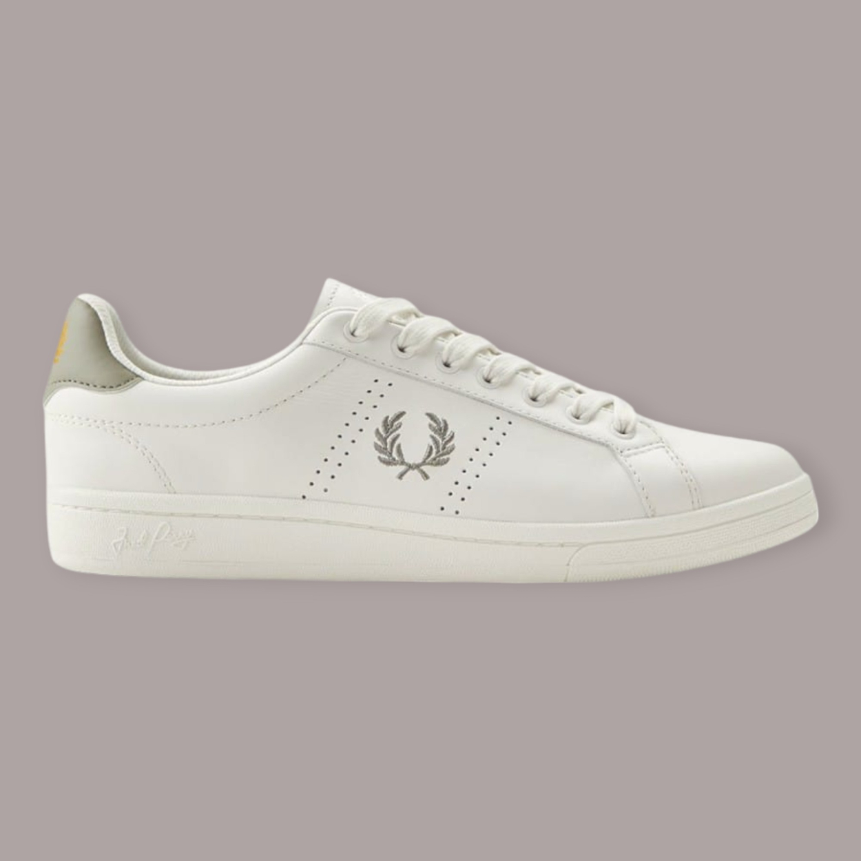 FRED PERRY B721 LEATHER SNEAKERS UOMO