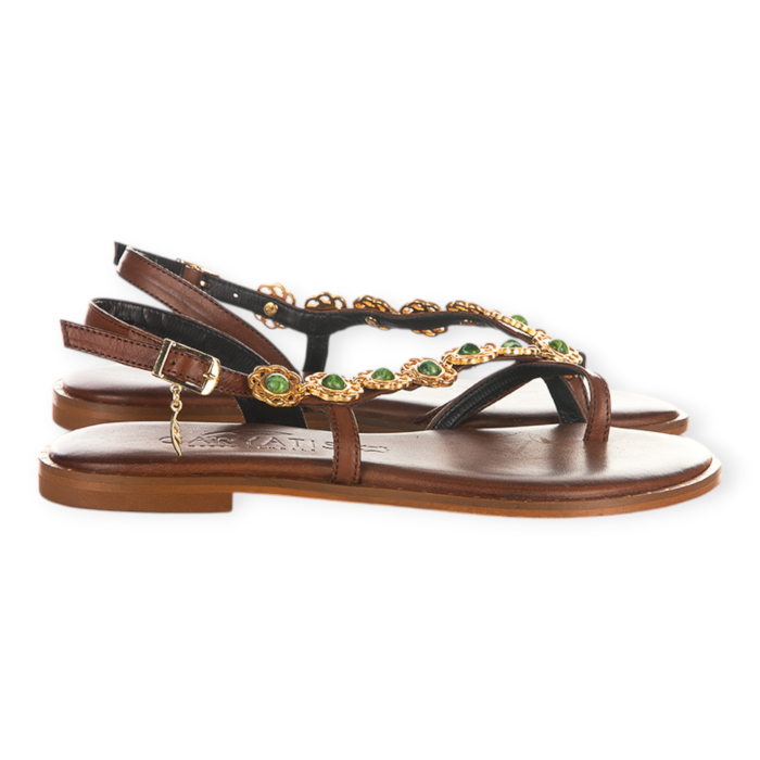 CARYATIS SANDALO INFRADITO GIOIELLO DONNA IN PELLE