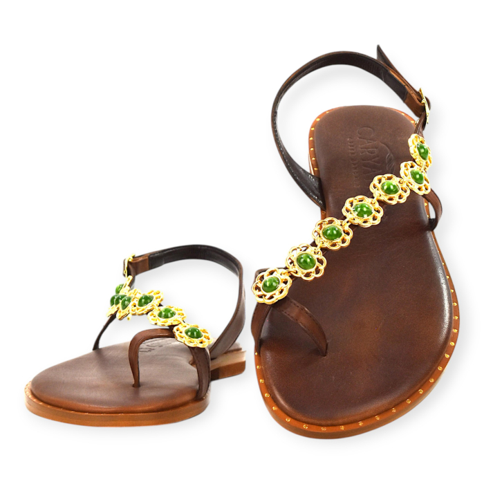 CARYATIS SANDALO INFRADITO GIOIELLO DONNA IN PELLE