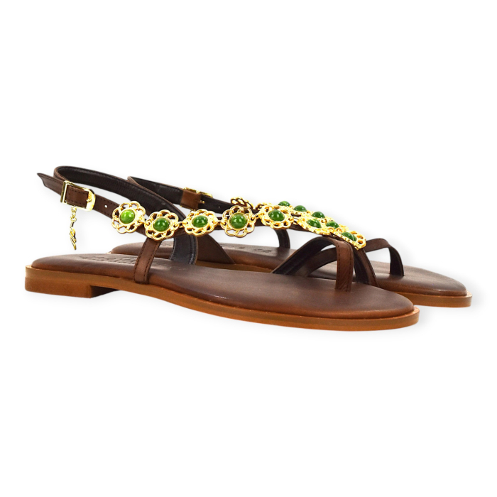 CARYATIS SANDALO INFRADITO GIOIELLO DONNA IN PELLE