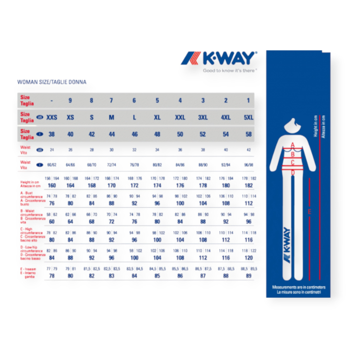 K-WAY MATHY BONDED LUNGO DONNA