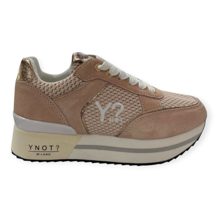YNOT SNEAKERS DONNA TELA INTRECCIATA GLITTER
