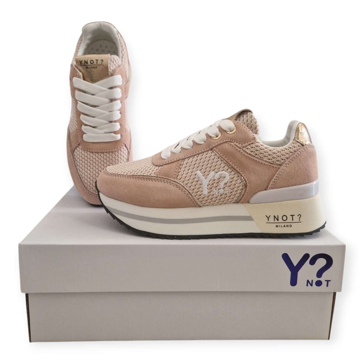 YNOT SNEAKERS DONNA TELA INTRECCIATA...