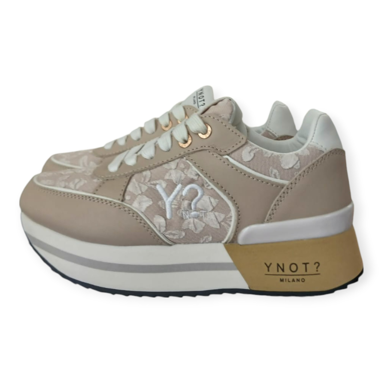 YNOT SNEAKERS DONNA PELLE E TESSUTO... YNOT SNEAKERS DONNA PELLE E TESSUTO...