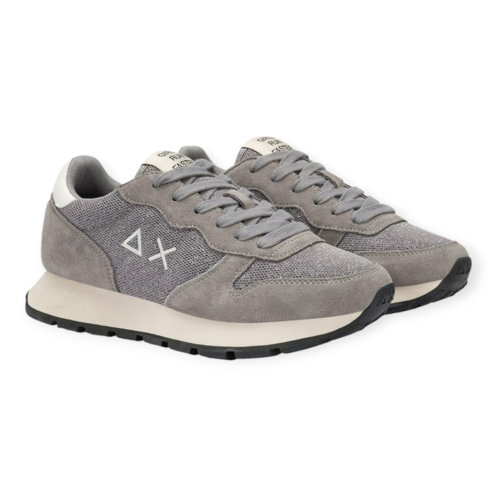 SUN 68 ALLY GLITTER TEXTILE SNEAKERS DONNA