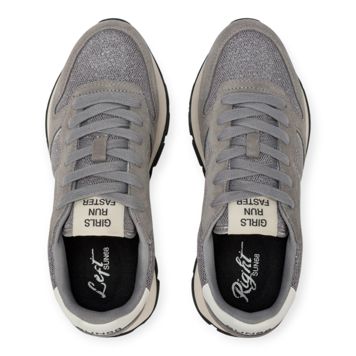 SUN 68 ALLY GLITTER TEXTILE SNEAKERS DONNA
