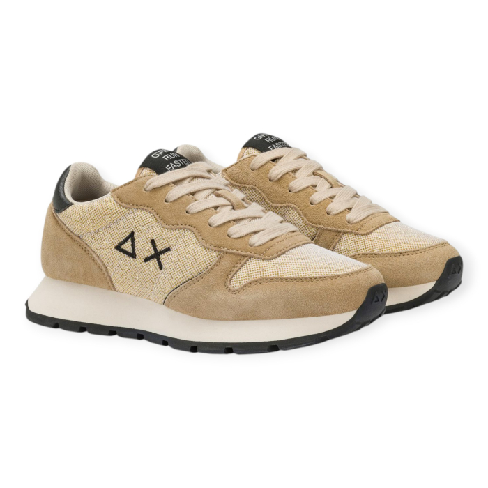 SUN 68 ALLY GLITTER TEXTILE SNEAKERS DONNA