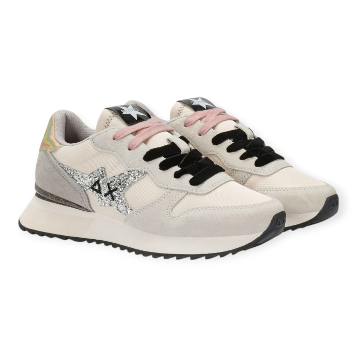 SUN 68 STARGIRL GLITTER LOGO SNEAKERS DONNA 2