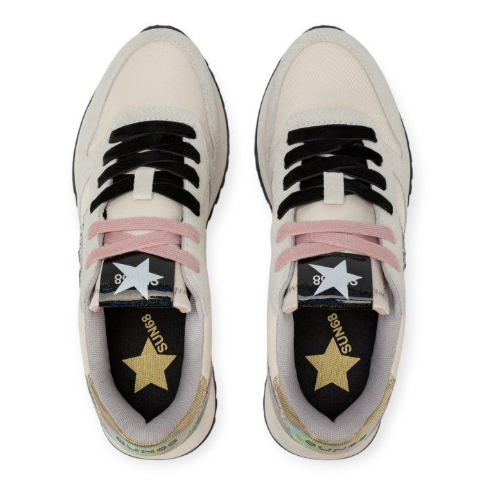 SUN 68 STARGIRL GLITTER LOGO SNEAKERS DONNA